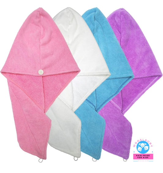 Hair wrap drying towel